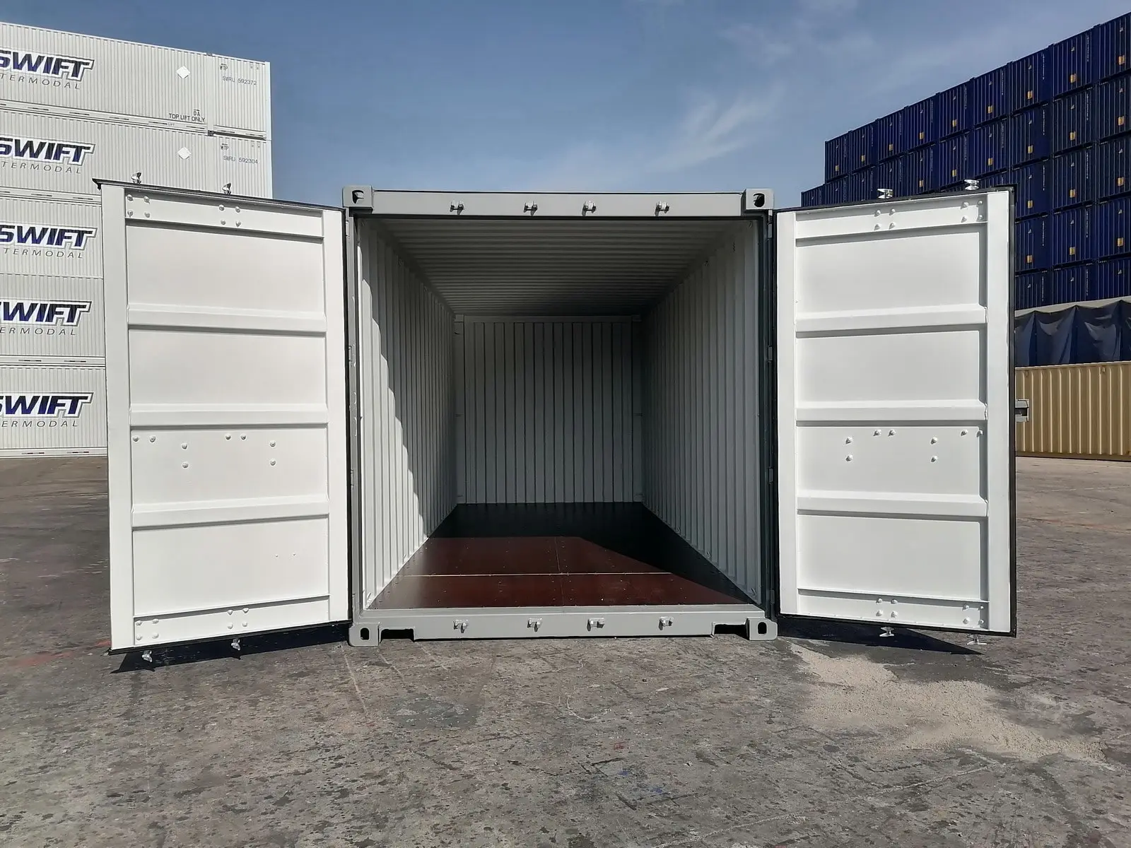 Sea container 20'DC OW - new, gray, steel - Steelcube